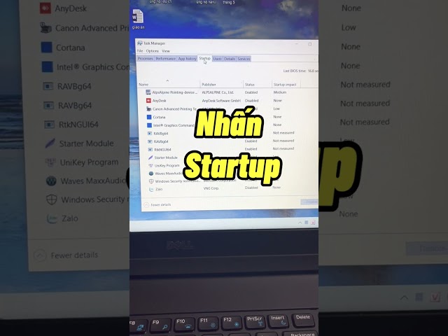 Cách tắt các ứng dụng khởi chạy cùng Windows #shorts