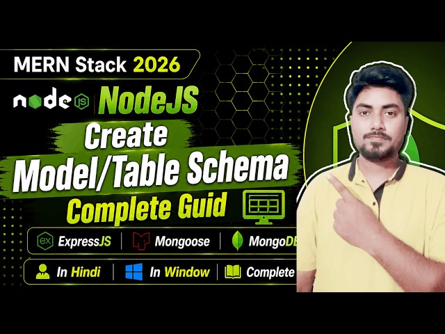 Create Model & Schema in Node.js using Mongoose | TypeScript | MERN Stack 2026 | Hindi | #33