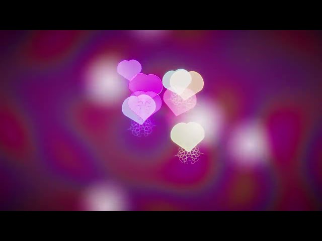 Heart Beats with orchid blooming on bokeh rainbow background #heart #beats #love