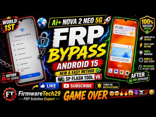 Nova 2 Neo 5G FRP Bypass Android 15 Google Account Remove Android 15 SP FlashTool  2026