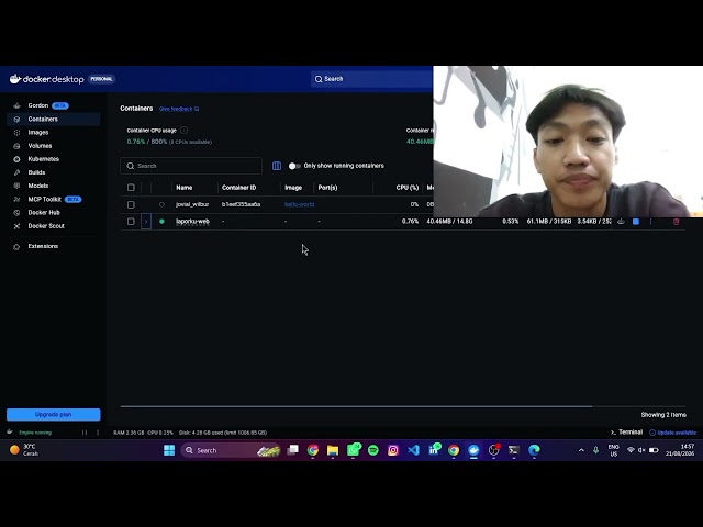 Menjalankan Docker untuk Database & Web Server #1