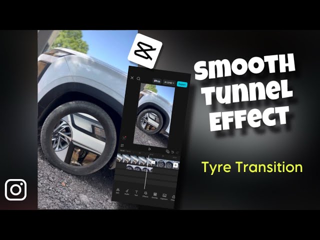 Capcut Tunnel Effect 🔥|Capcut Cutout Transition| Tyre Transition Effect Capcut | Smooth Transition|