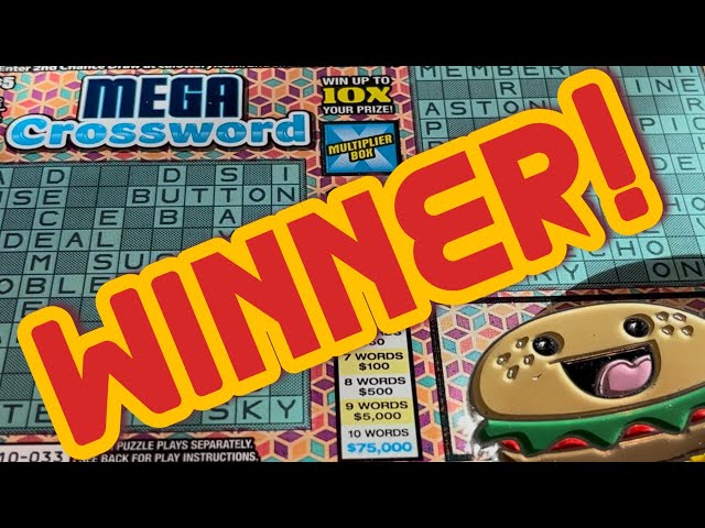 Win on Mega Crossword ‼️ #california #lottery #scratchers #win #calottery 