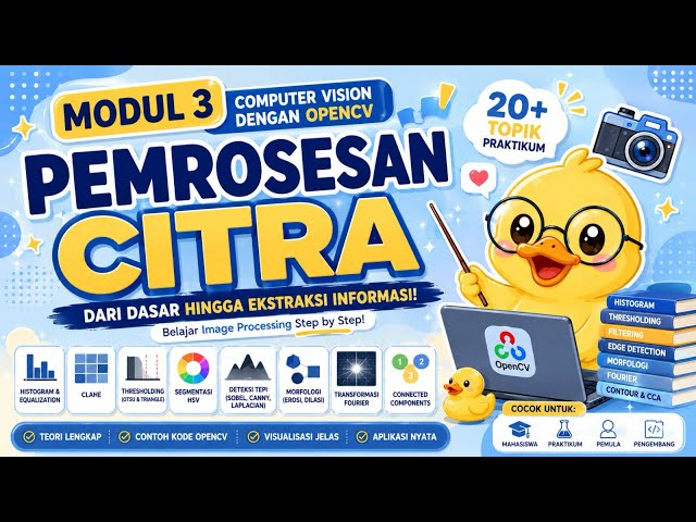 Belajar Computer Vision #3| Pemrosesan Citra dengan OpenCV Histogram, Thresholding, Canny & Fourier!