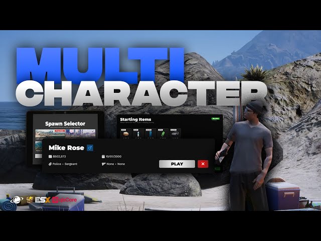 Multicharacter System -  Identity, Spawn Selector and Loading Screen [ESX/QB/QBOX]