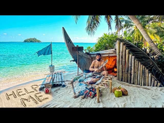3 DAYS solo survival on Shipwreck Island (NO FOOD, NO WATER, NO SHELTER) Catch and Cook. Bushcraft
