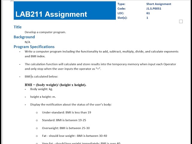 [LAB211]Develop a computer program