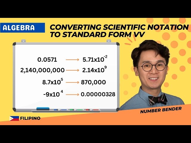 Converting Scientific Notation to Standard Form Vv | Tagalog Math
