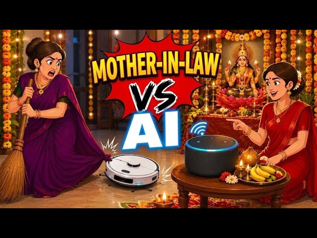 Mother-in-Law vs AI 🤖😂 | Technology Goes Wrong! | Funny Animated Story