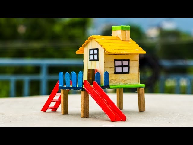 Popsicle Stick Play Ground House