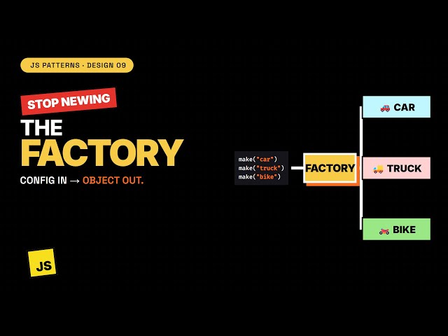 JavaScript Factory Pattern — stop newing up classes everywhere