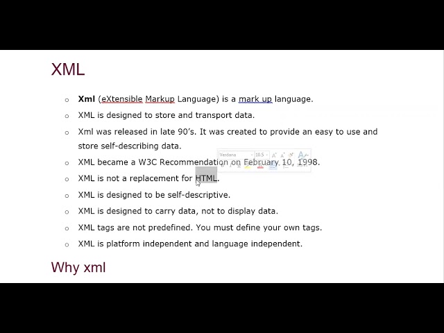 24 APRIL 2021 INTRODUCTION TO XML
