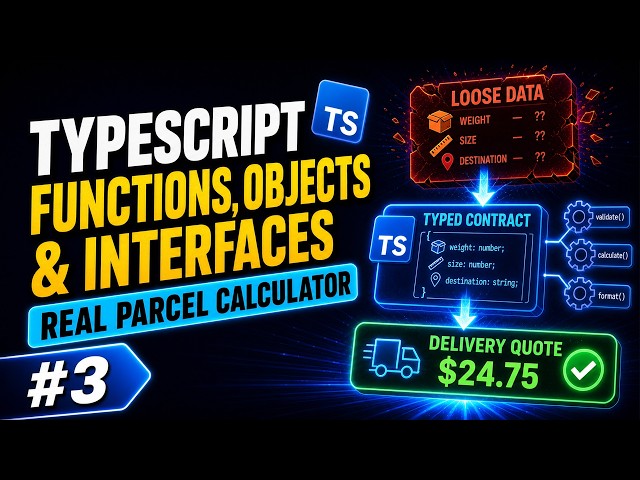 TypeScript Functions, Objects, Interfaces & Type Aliases | Real Project