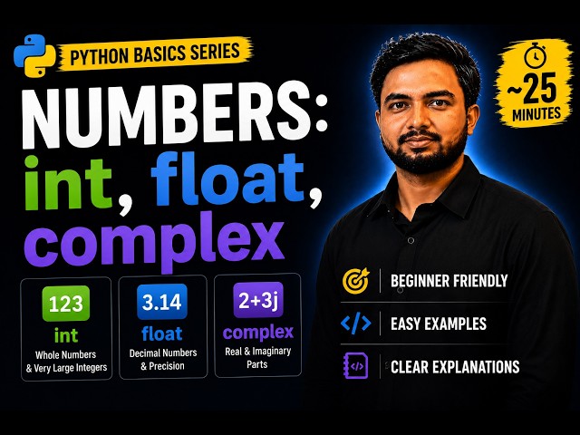 Python Numbers Explained | Ep 10 — int, float & complex for Beginners