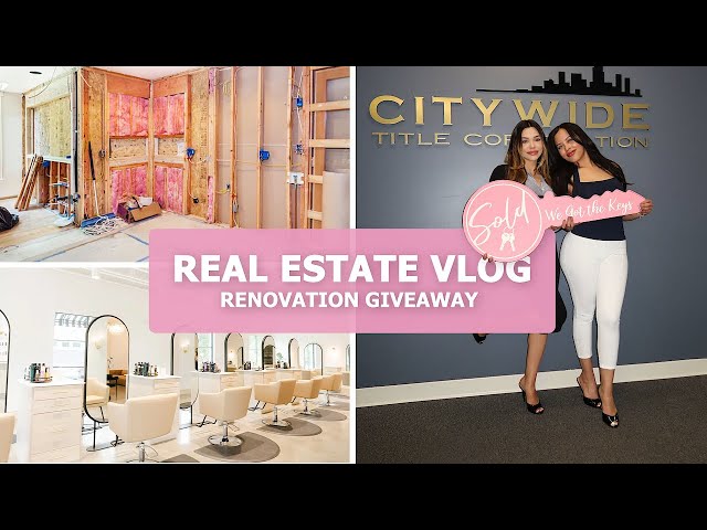REAL ESTATE VLOG: Sold 2 properties, Interior design & RENOVATION GIVEAWAY !!!! 🏠