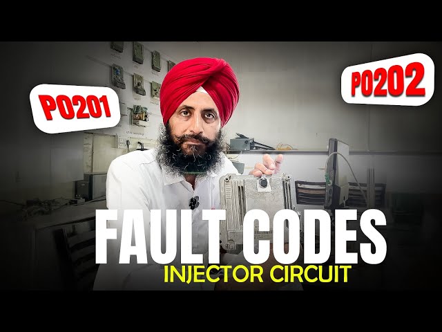 P0201 P0202 Injector Circuit Fault Code 🔧 | ECM Fault Diagnosis Explained | #P0201 #P0202