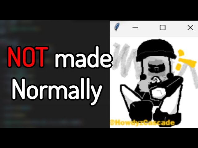 I Made a Drawing Software using Python for an Art Competition #coding #howdyz