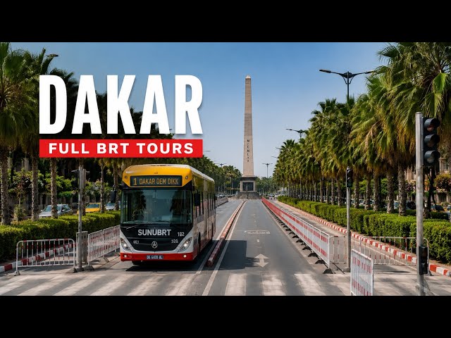  BRT Bus Tour | Full Ride Through Dakar, Senegal (4K)