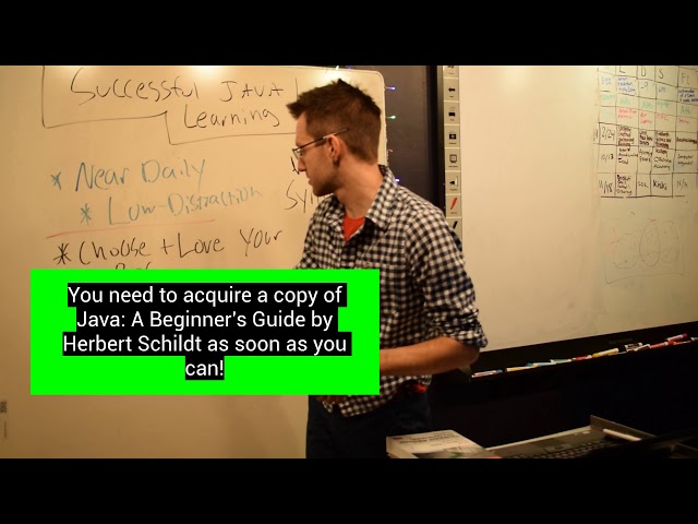 Java Week 1, Segment 2: Keys to success