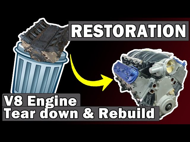 LS3 V8 Engine Restoration - Tear down and Rebuild in 25 minutes!