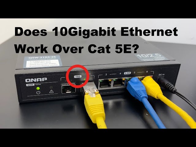 ¿Se puede usar Ethernet de 10 Gbit con cables Cat5e?