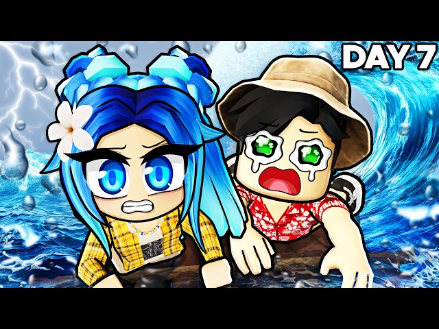 Surviving a DEADLY Ocean in Roblox Rusty Rafts!