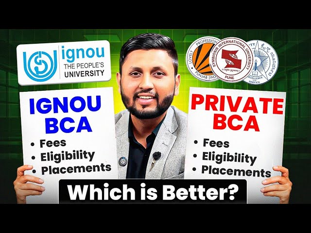 IGNOU vs. Private University (Online BCA) | Online BCA Admission 2026 | IGNOU University | IGNOU ...