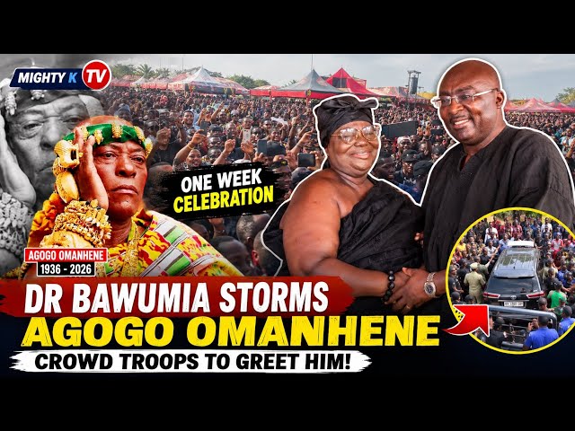 🔥DR. BAWUMIA STORMS AGOGO OMANHENE’S ONE-WEEK CELEBRATION | Massive Crowd Troops to Welcome Him!