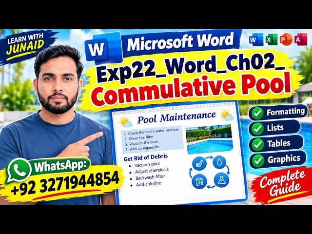 Exp22 Word Ch02 Cumulative Pool | Step-by-Step Solution