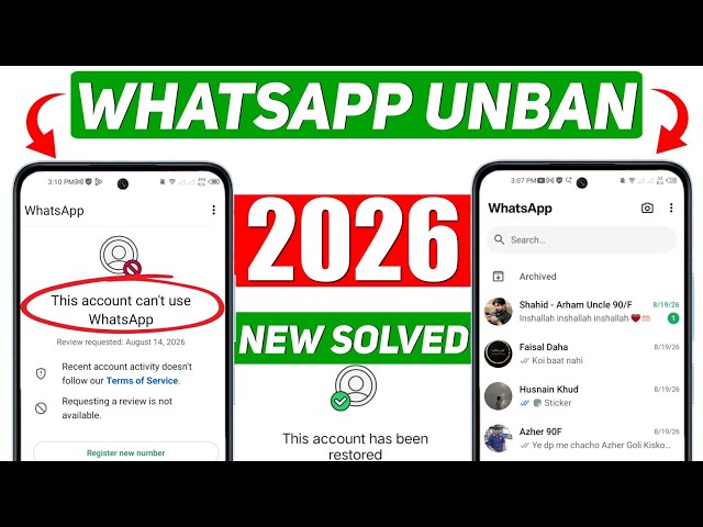 This account can't use Whatsapp Problem New 2026 ✅| Whatsapp Ban Problem New Solution 2026