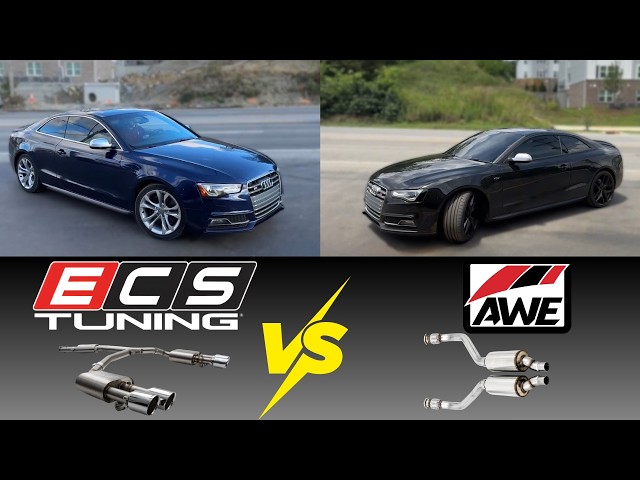 2013-2016 Audi S5 3.0L Supercharged V6: ECS Tuning vs AWE Cat-Back!