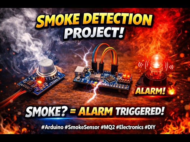 Smoke Detected! 🚨 Arduino Fire Alert System Using MQ-2
