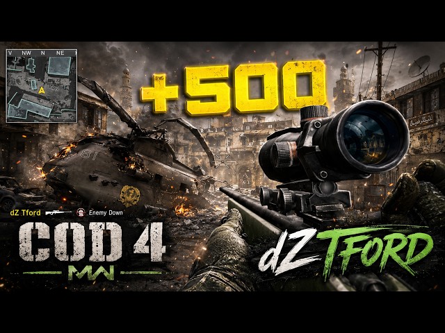 My Best COD4 Trickshot Ever on Crash… From 2013