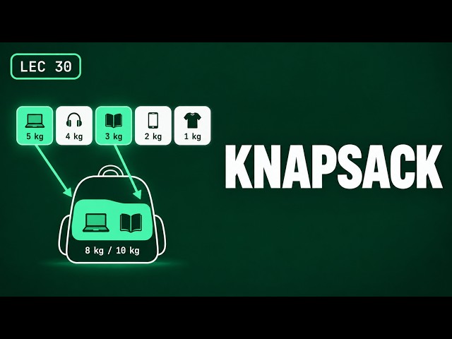Solve Subsequence and Knapsack-style DP | Lec 30