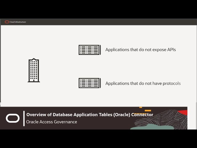 Overview of  Database Application Tables Connector