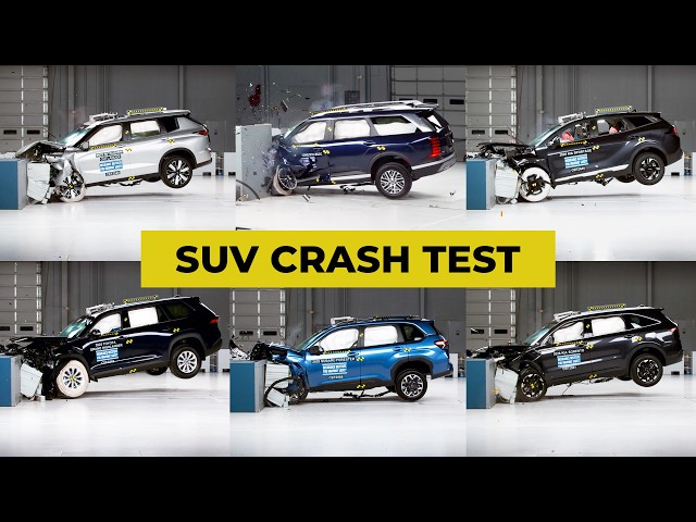 Crash Test Compilation 7 SUV - Frontal Impact Comparison