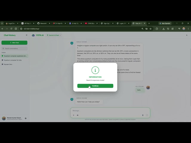 presentation of KHUB Seelection Task | YOTA AI ChatBot