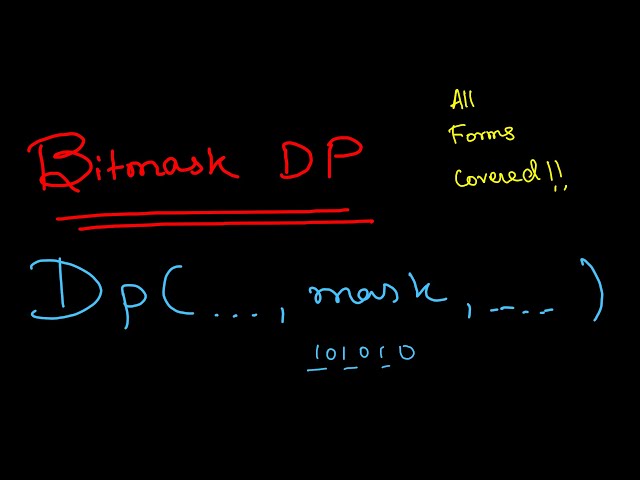 Dynamic Programming with Bitmask Made Simple | All Subform explained | Bitmask DP Practice problems