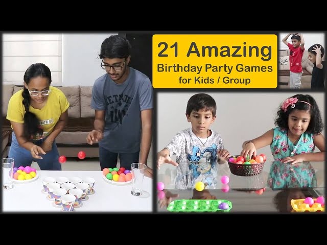 21 Amazing Birthday Party Games for Kids | Children Games to play in Party | Indoor Games for Party
