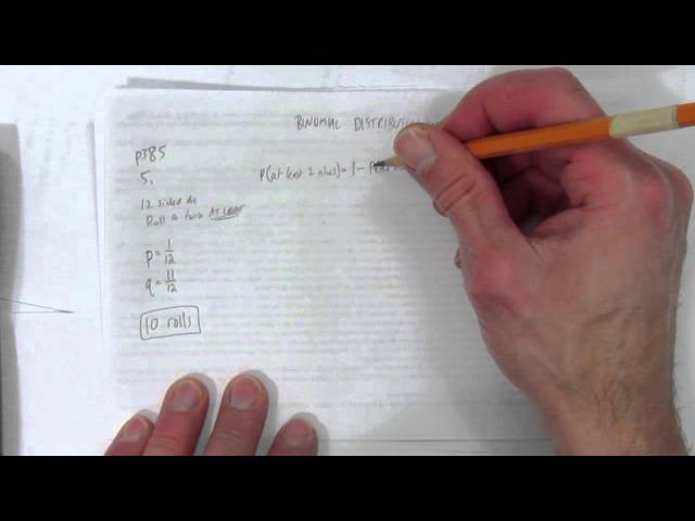 BINOMIAL DISTRIBUTION WORD PROBLEM 1