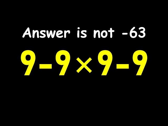 This Simple Math Problem Is Breaking the Internet!