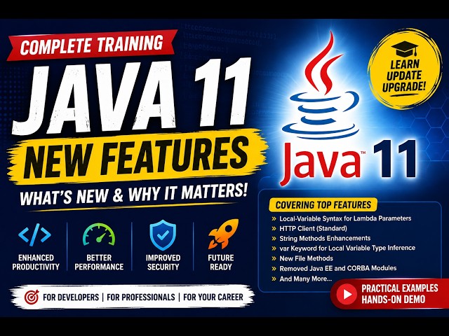 01.  In this tutorial , i am going to discuss about  Java 11 new features