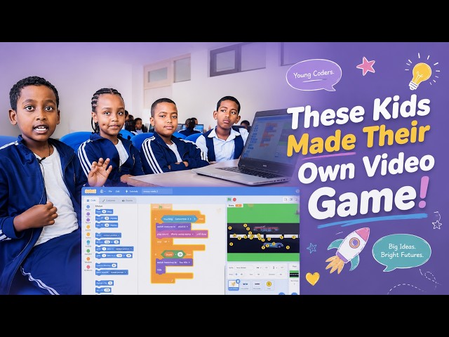 Young Programmers Showcase Their Scratch Game | STEM For Kids Ethiopia