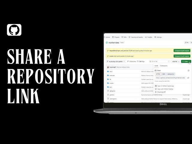 How to Share a GitHub Repository Link