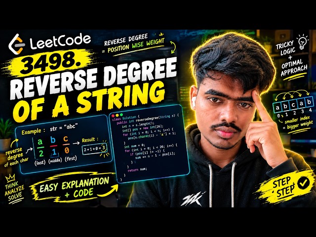 3498. Reverse Degree of a String | Leetcode | Java | DSA | easy