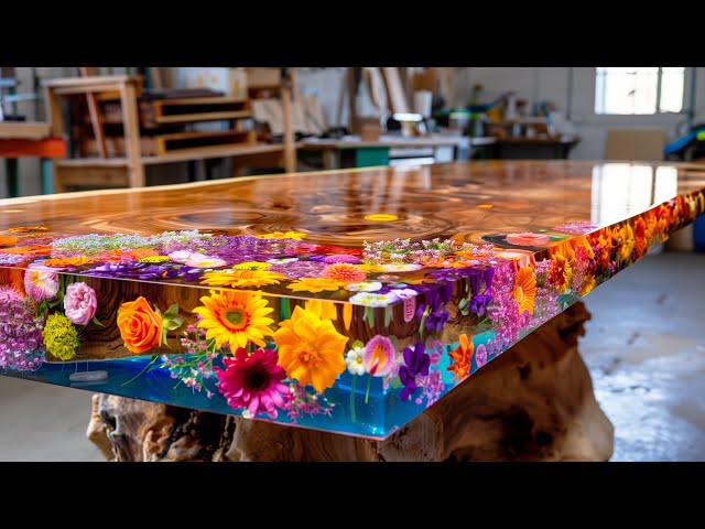 Breathing Life into Dead Wood! One-of-a-Kind Korean Resin Table Compilation