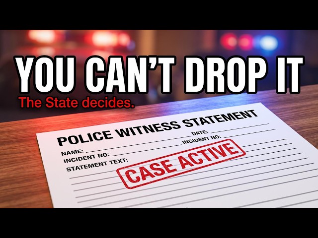 You Can't Drop the Charges (Even If You Want To)