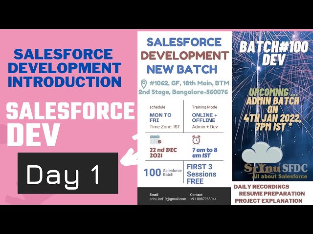 Salesforce Development Introduction | 030 B100 Dev01 22ndDec