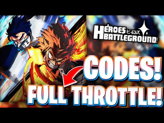 🌀ALL NEW FULL THROTTLE & MASTERY HERO UPDATE FOR HBG! ROBLOX HEROES BATTLEGROUNDS CODES
