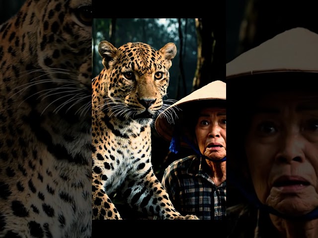 dramatic life-saving move by mother leopard